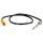 Sensor exhaust gas temperature screwed 2-pin 715 mm cable HELLA for AUDI A3