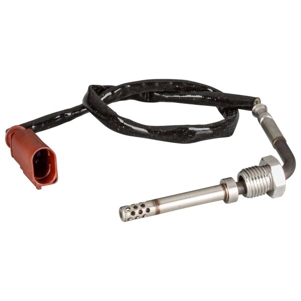 Sensor exhaust gas temperature screwed 2-pole 695mm cable HELLA for e.g. AUDI A1