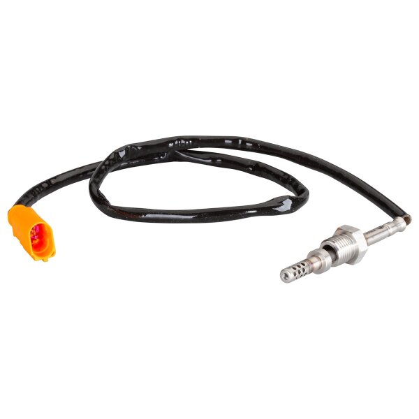 Sensor Abgastemperatur geschraubt 2-polig 615mm Kabel HELLA für u.a. AUDI A3