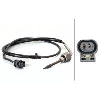 Sensor Abgastemperatur 2-polig 670 mm Kabel HELLA für u.a. MB C-KLASSE