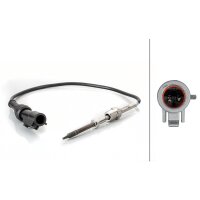 Sensor Abgastemperatur geschraubt 2-polig 330 mm Kabel HELLA für FORD