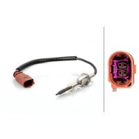 Sensor Exhaust Gas Temperature screwed 2-pin 270 mm cable HELLA for e.g. AUDI A4