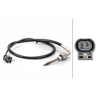Sensor Exhaust Gas Temperature 2-pin 660 mm cable HELLA for e.g. MB R-CLASS