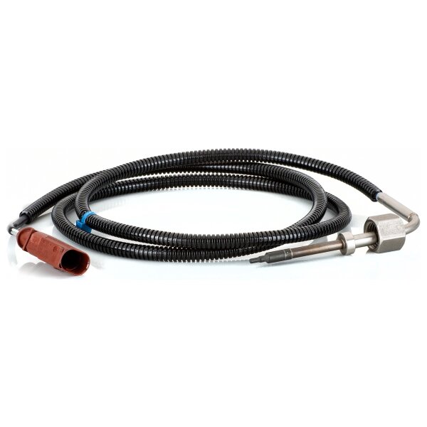 Sensor exhaust gas temperature screwed 2-pin 1,200mm cable HELLA for SKODA