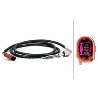 Sensor exhaust gas temperature screwed 2-pin 1,200mm cable HELLA for SKODA