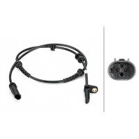 Sensor Raddrehzahl 2-polig aktiver Sensor 953 mm Kabel HELLA für BMW 7er
