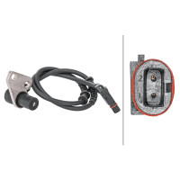 Wheel Speed Sensor 2-pole inductive 690 mm cable HELLA for e.g. MB E-KLASSE