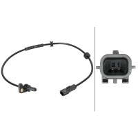 Wheel Speed Sensor 2-pole Hall sensor 610 mm cable HELLA for e.g. RENAULT CLIO