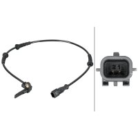 Wheel Speed Sensor 2-pole Hall sensor 615 mm cable HELLA for DACIA DUSTER and others