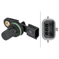 Sensor Crankshaft Pulse Hall sensor 3-pole HELLA for e.g. NISSAN QASHQAI