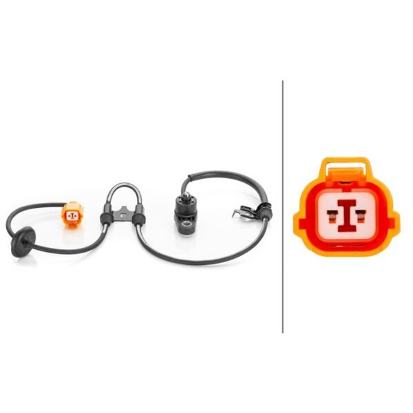 Sensor Raddrehzahl 2-polig Induktivsensor HELLA passend für HONDA