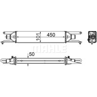 Ladeluftkühler MAHLE für FIAT GRANDE PUNTO