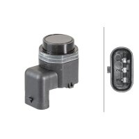 Sensor parking aid plug-in 3-pin HELLA for e.g. ALFA ROMEO Giulietta