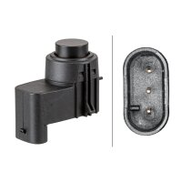 Plug-in parking aid sensor 3-pin HELLA for SKODA Fabia II and others