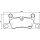 Brake pad set with wear warning 16.2 mm HELLA for PORSCHE CAYENNE and others