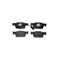 Brake pad set discs incl. wear warning contact 17 mm...