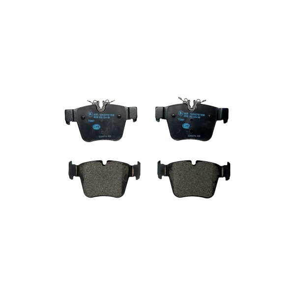 Bremsbelagsatz Scheiben mit Verschleißwarnanzeige 16,1 mm HELLA für u.a. MB GLC