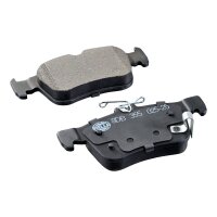 Brake pad set discs with wear warning 15 mm HELLA for e.g. HONDA CIVIC