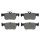 Brake pad set discs with wear warning 15 mm HELLA for e.g. HONDA CIVIC