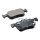 Brake pad set discs with wear warning 15 mm HELLA for e.g. HONDA CIVIC