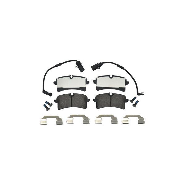 Bremsbelagsatz Scheiben mit Verschleißwarnkontakt 17,7 mm HELLA für u.a. AUDI A8