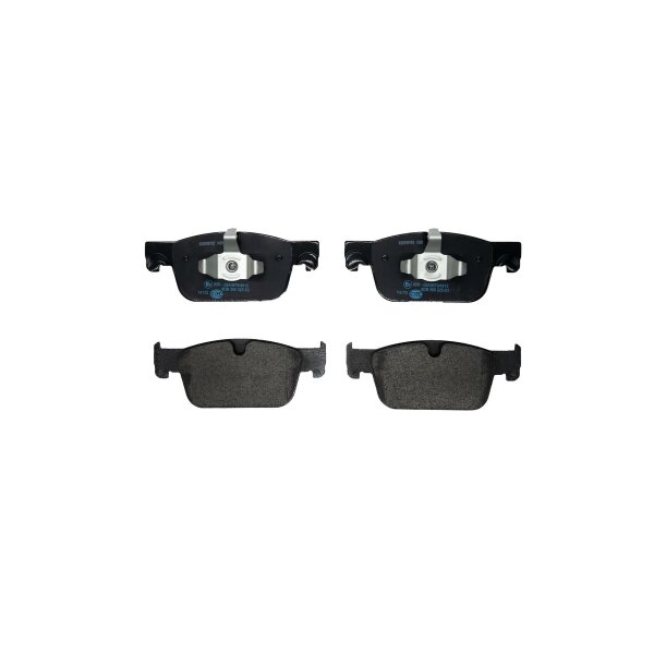 Brake pad set without wear warning 17.3 mm HELLA for e.g. VOLVO XC60