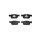 Brake pad set without wear warning 17.3 mm HELLA for e.g. VOLVO XC60