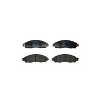 Brake pad set with wear warning contact 16.8 mm HELLA for...