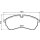 Brake pad set discs with wear warning 21.1 mm HELLA for e.g. VW CRAFTER