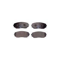 Brake pad set discs with wear warning 17.4 mm HELLA for...