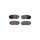 Brake pad set discs with wear warning 17.4 mm HELLA for e.g. MAZDA CX-5