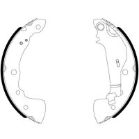 Bremsbackensatz Ø 203 mm 32 mm HELLA Bremsen-Expertise passend für u.a. AMC