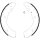 Brake Shoe Set Ø 295 mm 50 mm HELLA suitable for e.g. ISUZU D-MAX