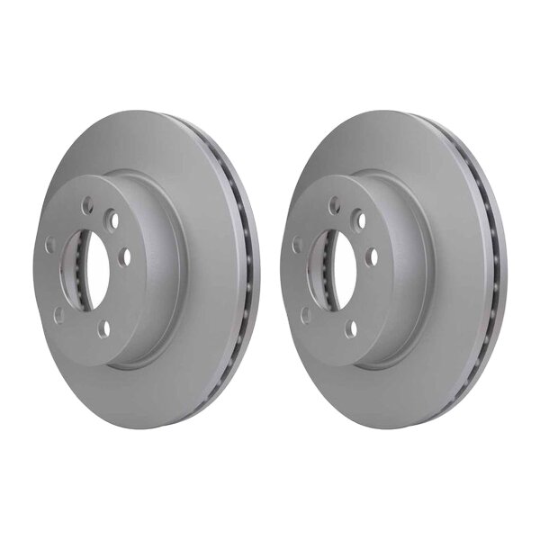 2 Brake Discs internally ventilated Ø 76 mm 28 mm HELLA for e.g. VW CRAFTER