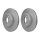 2 Brake Discs internally ventilated Ø 76 mm 28 mm HELLA for e.g. VW CRAFTER