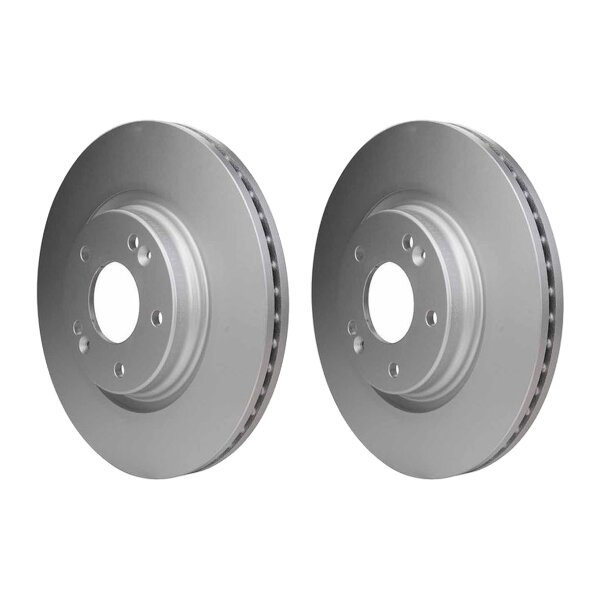 2 Brake Discs internally ventilated Ø 69 mm 25 mm HELLA for HYUNDAI TUCSON