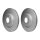 2 Brake Discs internally ventilated Ø 69 mm 25 mm HELLA for HYUNDAI TUCSON