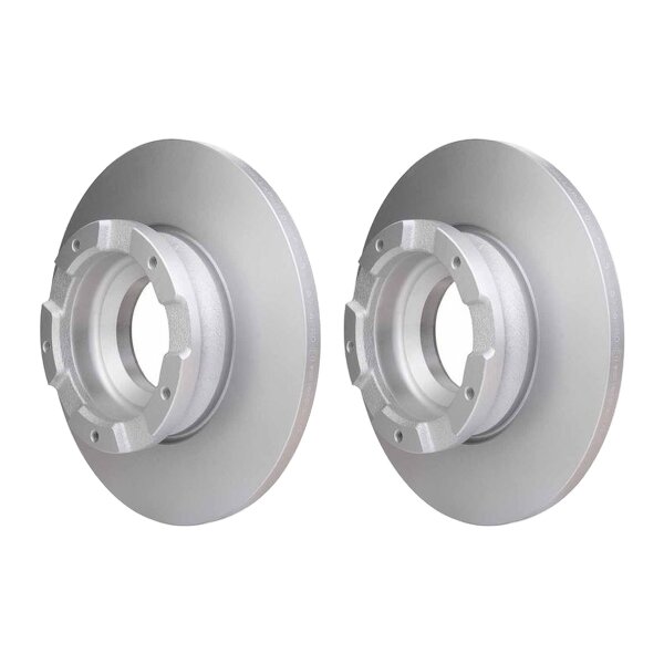 2 Brake Discs full Ø 96 mm 16 mm HELLA suitable for e.g. FORD TRANSIT