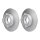 2 Brake Discs full Ø 96 mm 16 mm HELLA suitable for e.g. FORD TRANSIT