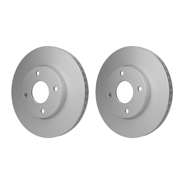 2 Brake Discs internally ventilated Ø 63.5 mm 23 mm HELLA for FORD FIESTA