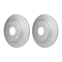 2 Brake Discs full Ø 63.5 mm 12 mm HELLA suitable...