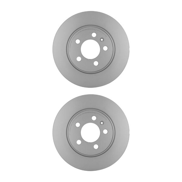 2 Brake Discs full Ø 65 mm 10 mm HELLA suitable for e.g. AUDI A1