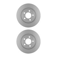 2 Brake Discs full Ø 65 mm 10 mm HELLA suitable...