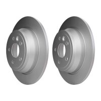 2 Brake Discs full Ø 63.6 mm 11 mm HELLA for LAND...