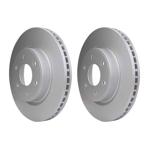 2 Brake Discs internally ventilated Ø 68 mm 28 mm HELLA for e.g. NISSAN NAVARA