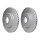 2 Brake Discs internally ventilated Ø 68 mm 28 mm HELLA for e.g. NISSAN NAVARA