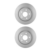 2 Brake Discs full Ø 67 mm 10,1 mm HELLA suitable...