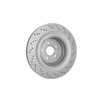 2 Brake Discs slotted Ø 67 mm 26 mm HELLA suitable for e.g. MB E-CLASS