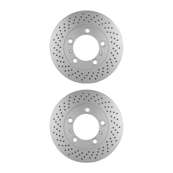 2 Brake Discs internally ventilated Ø 98 mm 24 mm HELLA for PORSCHE BOXSTER