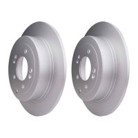 2 Brake Discs full Ø 76 mm 10 mm HELLA suitable...